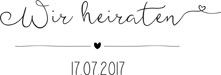 Holzstempel Wir heiraten Vorschau Holzstempel Wir heiraten Vorschau