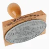 Holzstempel 80x50 mm oval