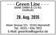 Colop 2660 Dater GL Muster Colop 2660 Dater GL Muster