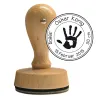 Holzstempel Hand