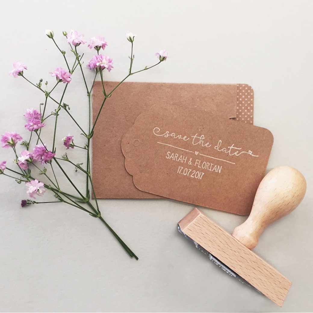 Holzstempel Save the date 2 Holzstempel Save the date 2