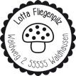 Holzstempel Fliegenpilz Bild