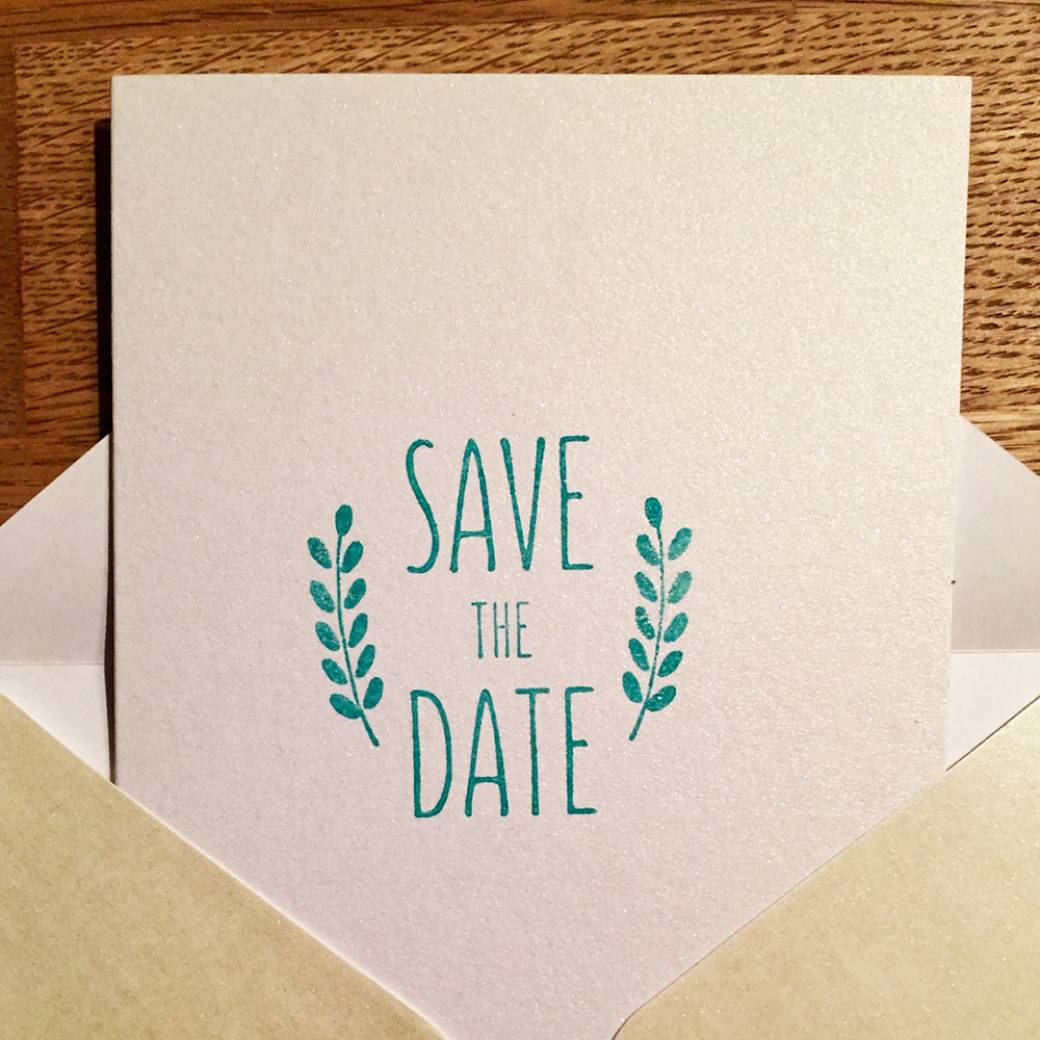 Holzstempel Save the date3