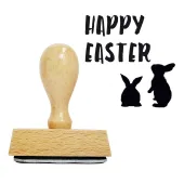 Holzstempel Happy Easter