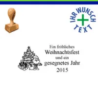 Stempel Weihnachten Holz 80x40mm Stempel Weihnachten Holz 80x40mm