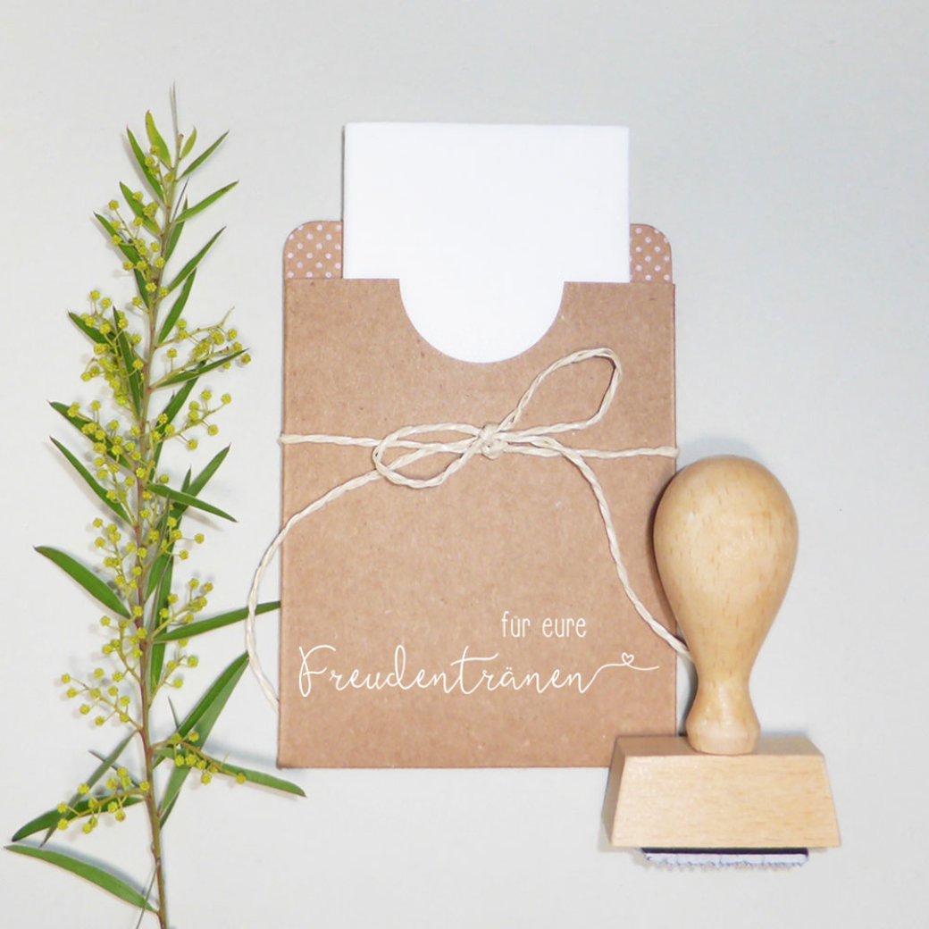 Holzstempel Freudenträne Holzstempel Freudenträne