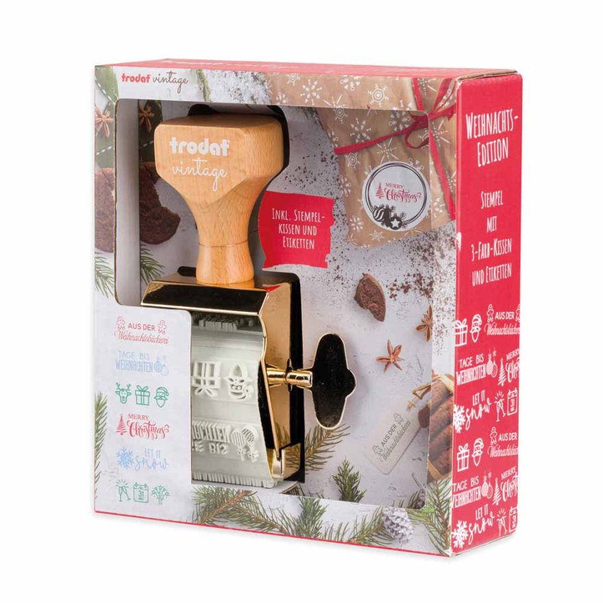 TRODAT Vintage Stempel - Set "Weihnachten" TRODAT Vintage Stempel - Set "Weihnachten"