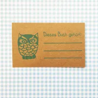 Holzstempel Eule Bild