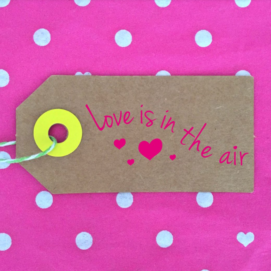 Holzstempel Love is in the air Holzstempel Love is in the air