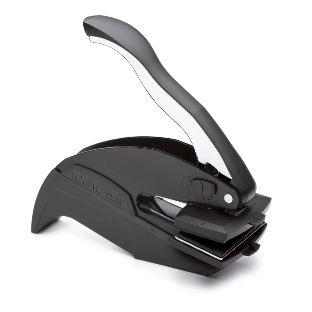 Prägezange schwarz - schwarz Trodat Ideal Prägezange 51x24 mm - schwarz