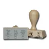 Buchungsstempel Holz 60x40 mm