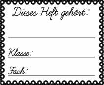 Holzstempel Dieses Heft gehört Vorschau Holzstempel Dieses Heft gehört Vorschau