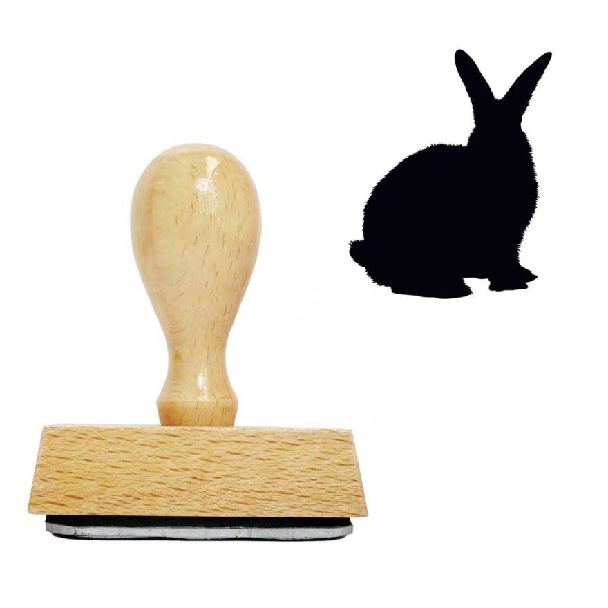 Holzstempel Osterhase