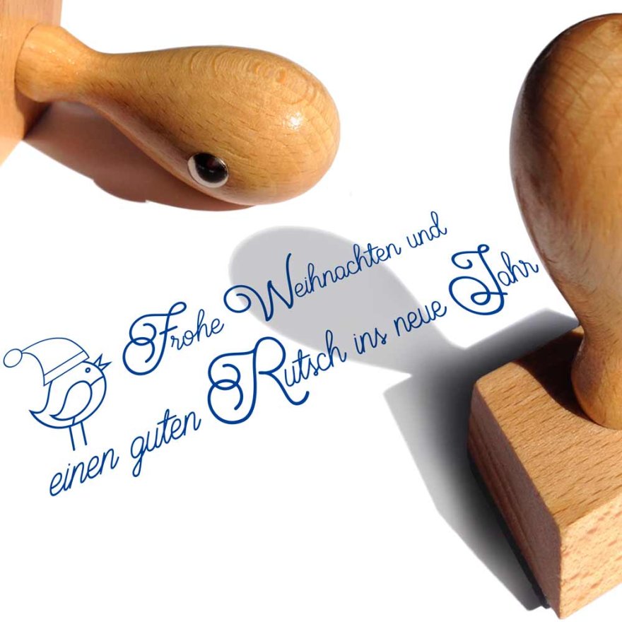 Stempel Frohe Weihnachten und guten Rutsch Stempel Frohe Weihnachten und guten Rutsch