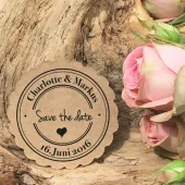 Holzstempel Save the date 1