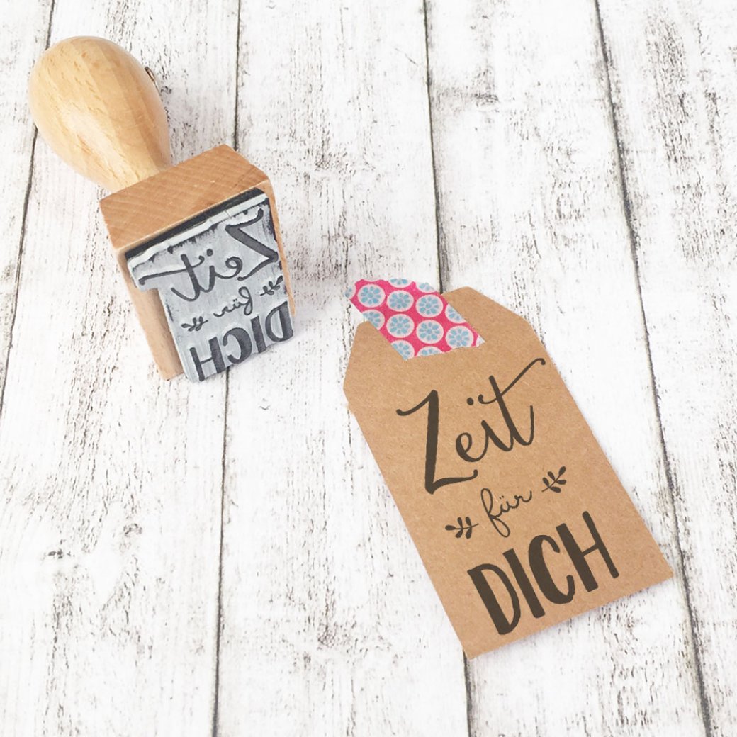 Holzstempel Zeit für Dich Holzstempel Zeit für Dich