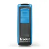 Trodat Pocket Printy 9512 - eco schwarz/himmelblau