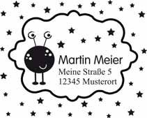 Holzstempel Schulanfang Alien Vorschau