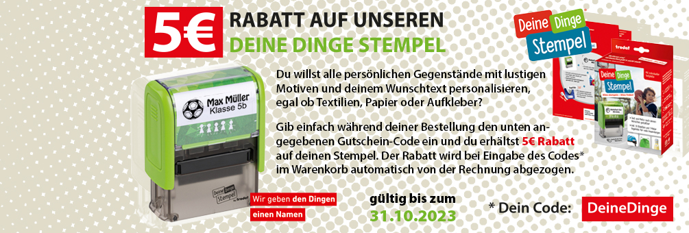 Banner Deine Dinge Stempel